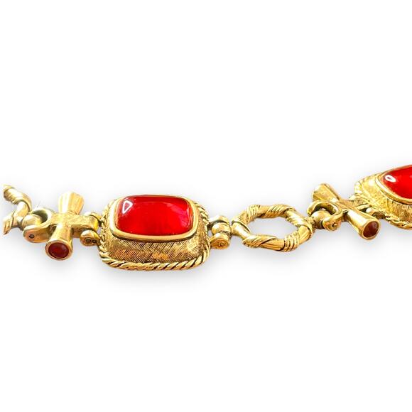 Antique Gold Plated Bracelet with toggle closure 8" by Premier Designs - Picture 5 of 8